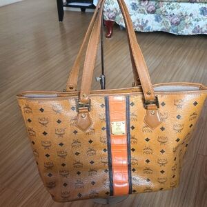 MCM Cognac  Tote Bag